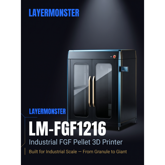 Large Format industrial FGF pellet 3D printer